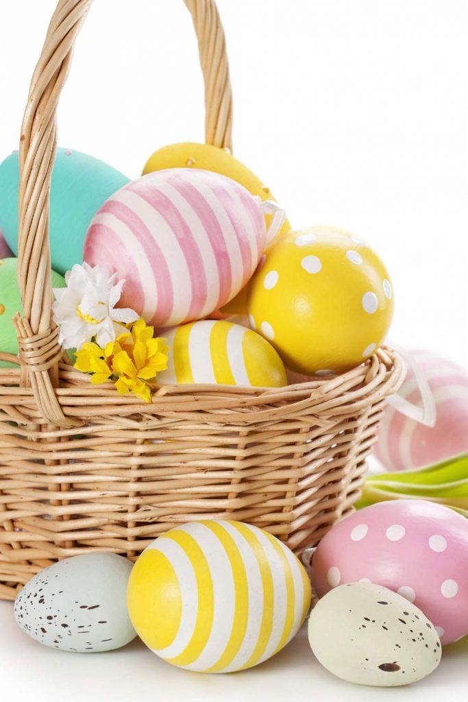 Pastel Easter Eggs with Dots