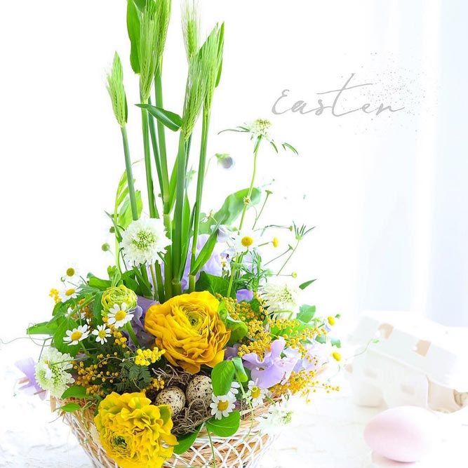 Flowers Easter Arrangement #flowersarrangement