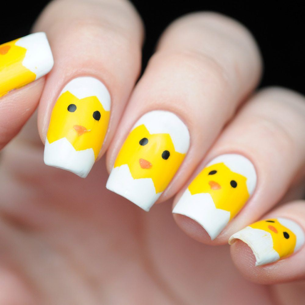 Chicken Easter Nails