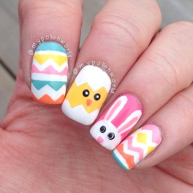 Colorful Easter Nails Design You Will Fall in Love With - Glaminati