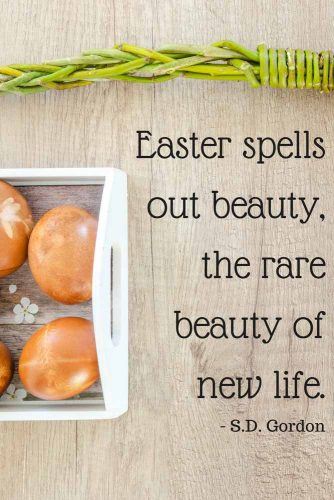 Easter spells out beauty, the rare beauty of new life