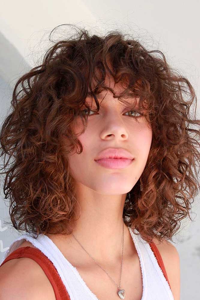 Long Bob For Curly Hair #curlyhair #layeredhair