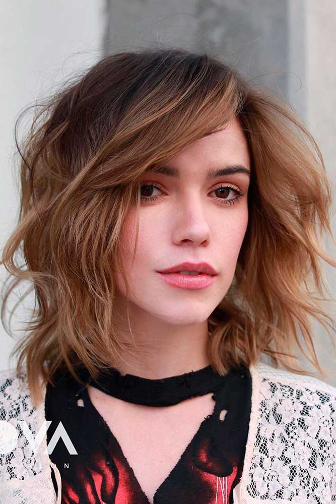 Shaggy Layered Lob #layeredhair #lobhairstyles