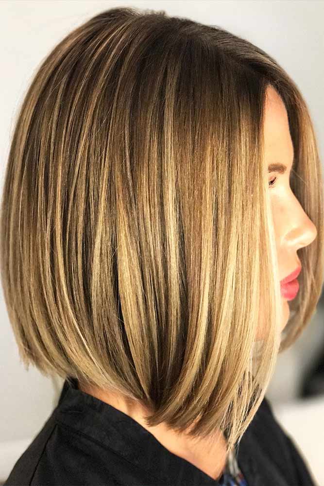 Edgy Bob Haircuts Rose Highlights Short Straight Sleek 43 