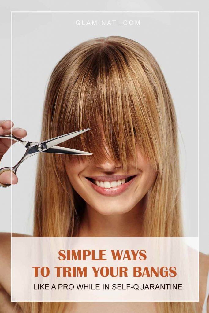 How To Cut Your Own Hair: Easy Ways To Cut Bangs Yourself #bang #prettyhaircut