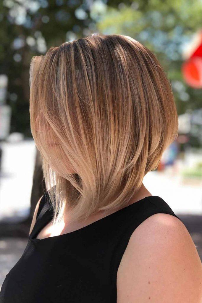 asymmetrical bob medium