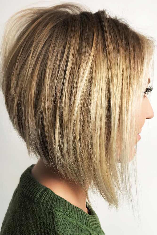 Straight Inverted Bob Hairstyle Looks