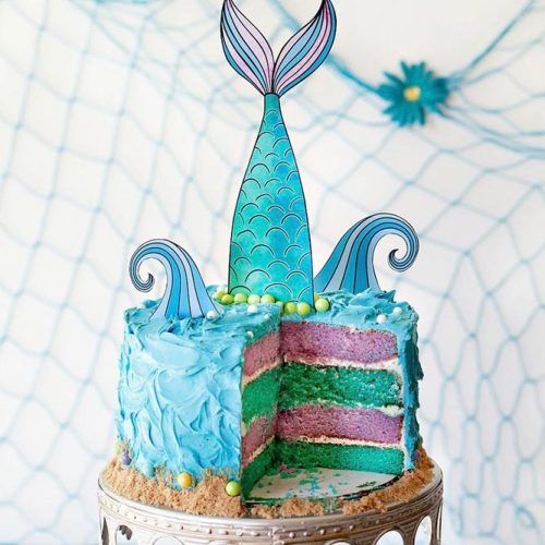 Mermaid Cake Idea #mermaidcake