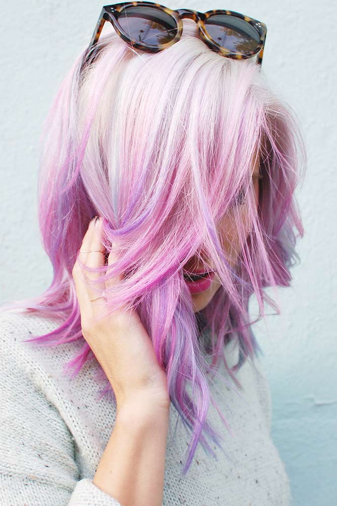 Pink And Platinum Blonde Ombre