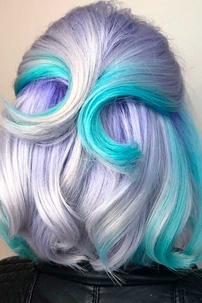 Loose Neon Ombre Curls