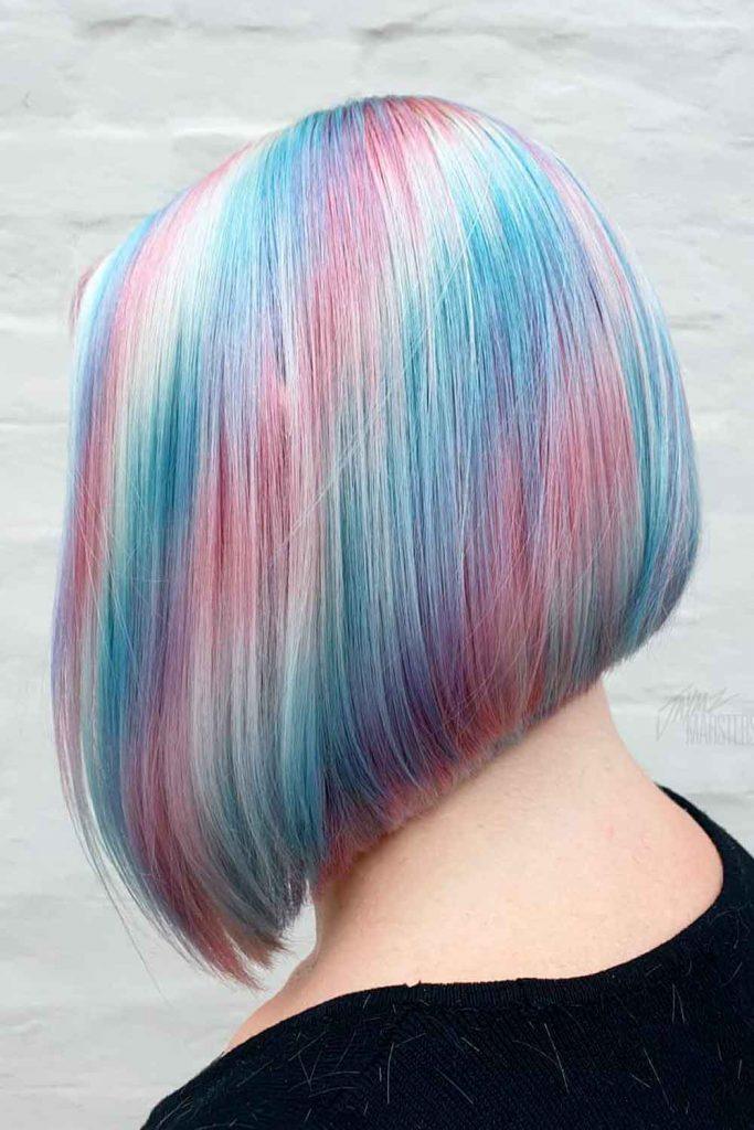 Unicorn Rainbow Layered Hairstyle