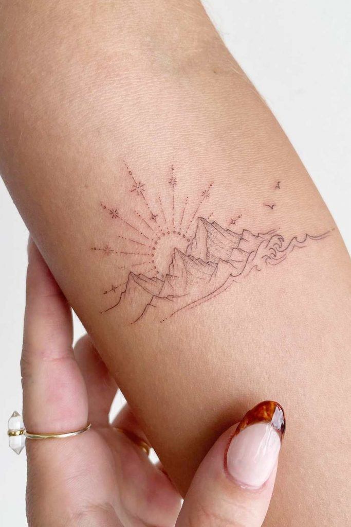 55 Mountain Tattoo Ideas That Can Help You Get That Perfect Tattoo  Psycho  Tats