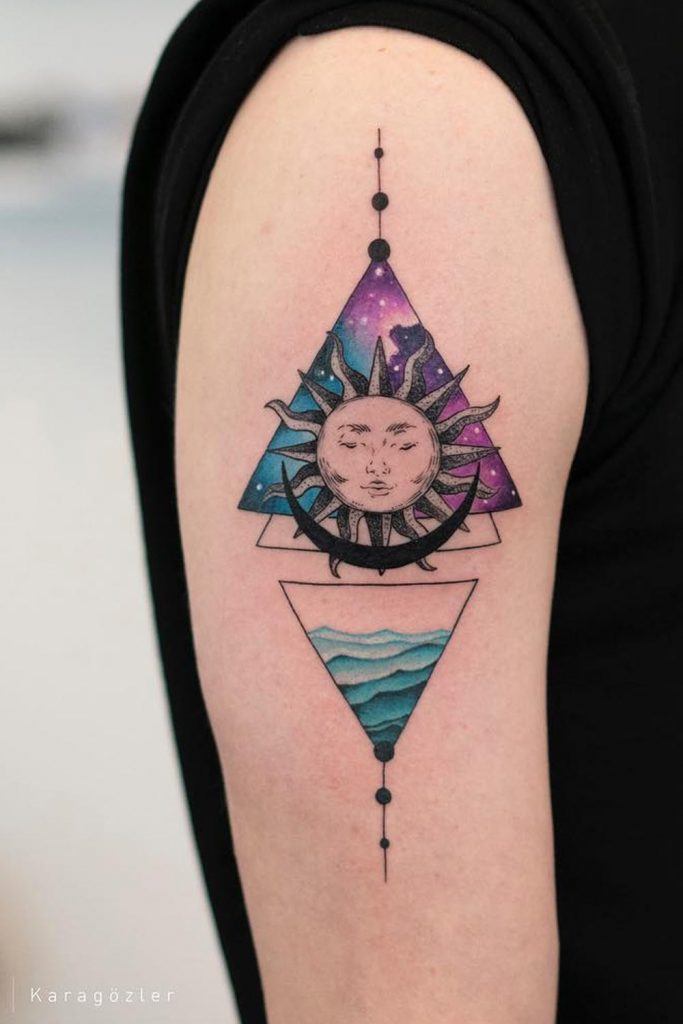 27 Stunning Sun and Moon Tattoo Ideas for Men  Women in 2023