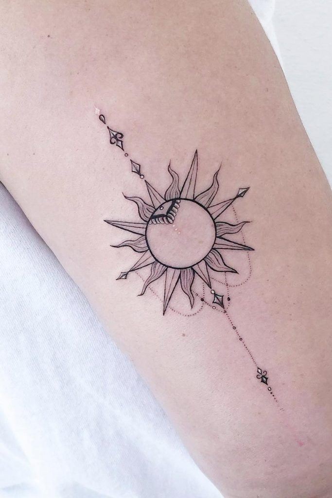Sun Tattoo Ideas and Designs