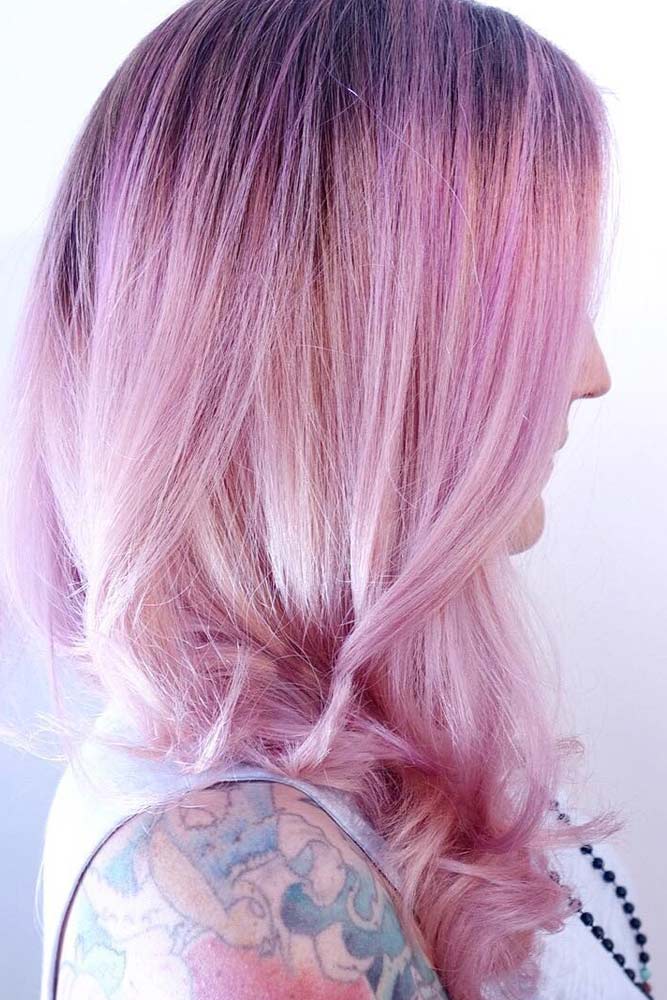 Cool Light Pink Ombre Hair #pinkhair