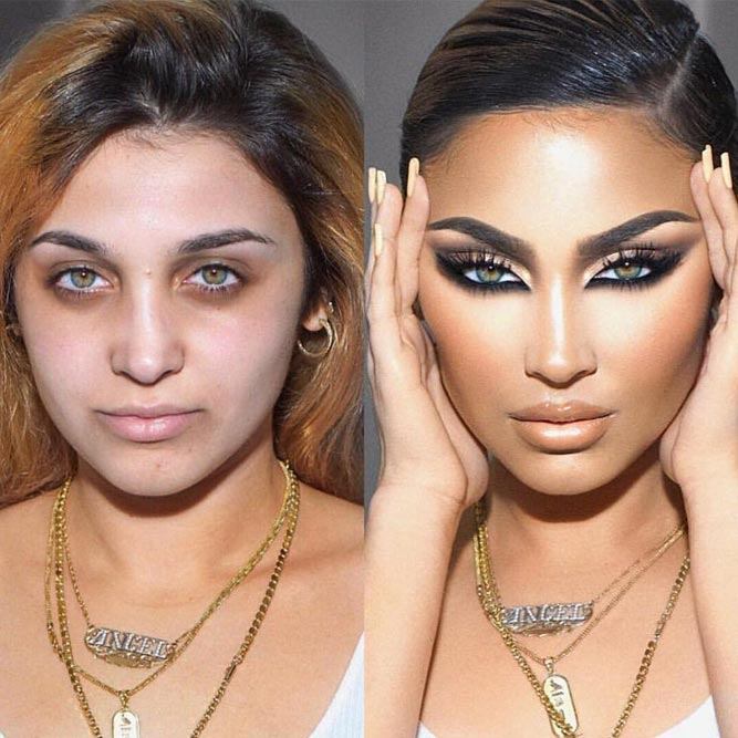 Bold Cut Crease Makeup Transformation #cutcrease