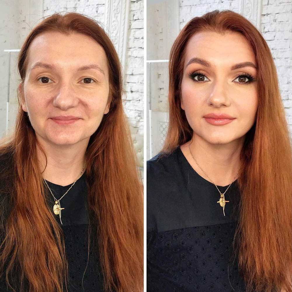 Before and After Makeup