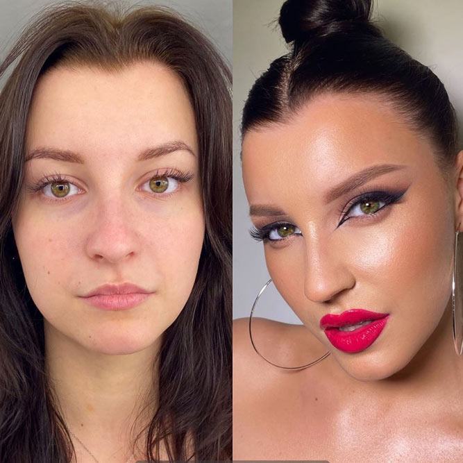 Before And After Makeup Transformations – Accent On Lips