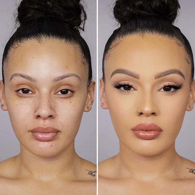 Nude Makeup Transformation #nudemakeup