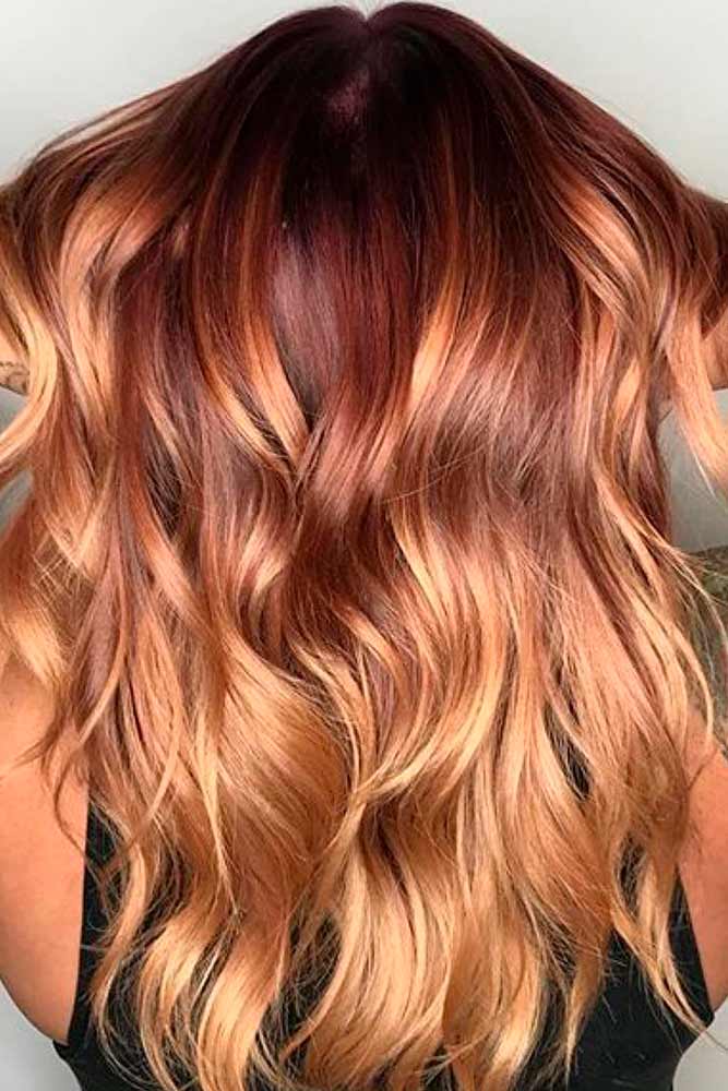 Chocolate and Golden Blond Ombre