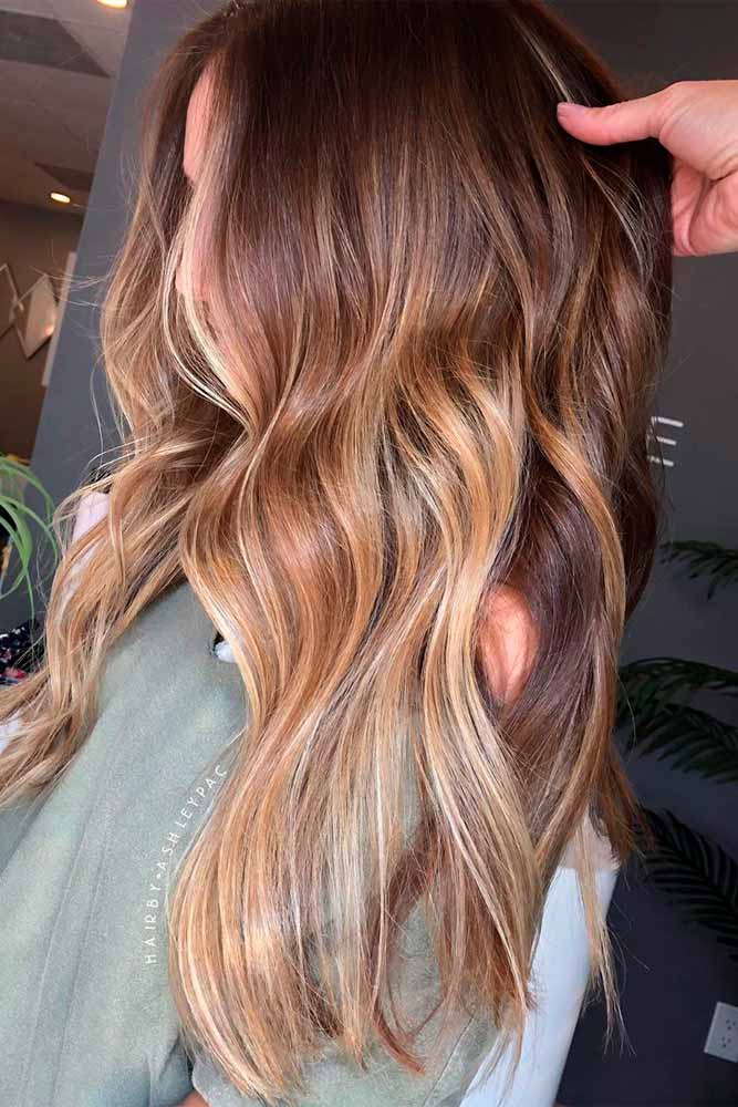 Copper Gold Hair Highlights #copperhair #hairhighlights