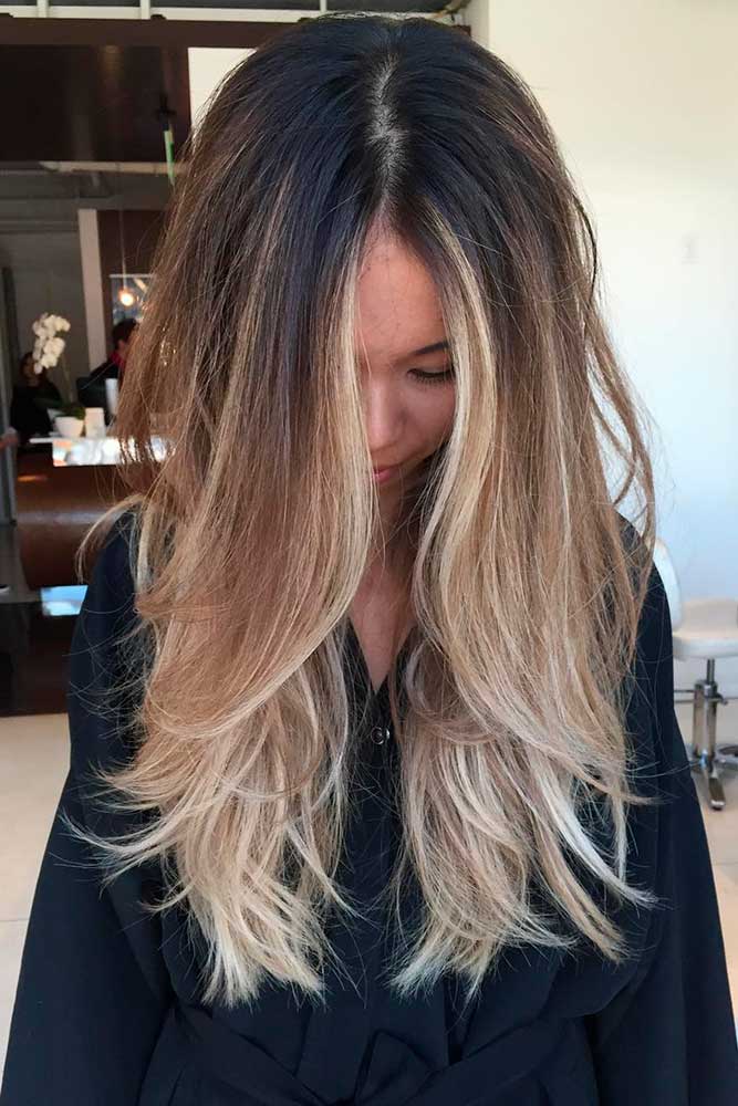 Blonde And Dark Brown Ombre