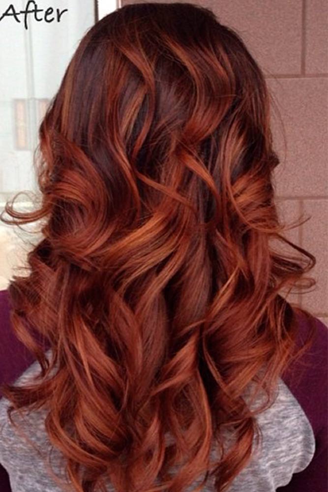 red brown curly hair colors