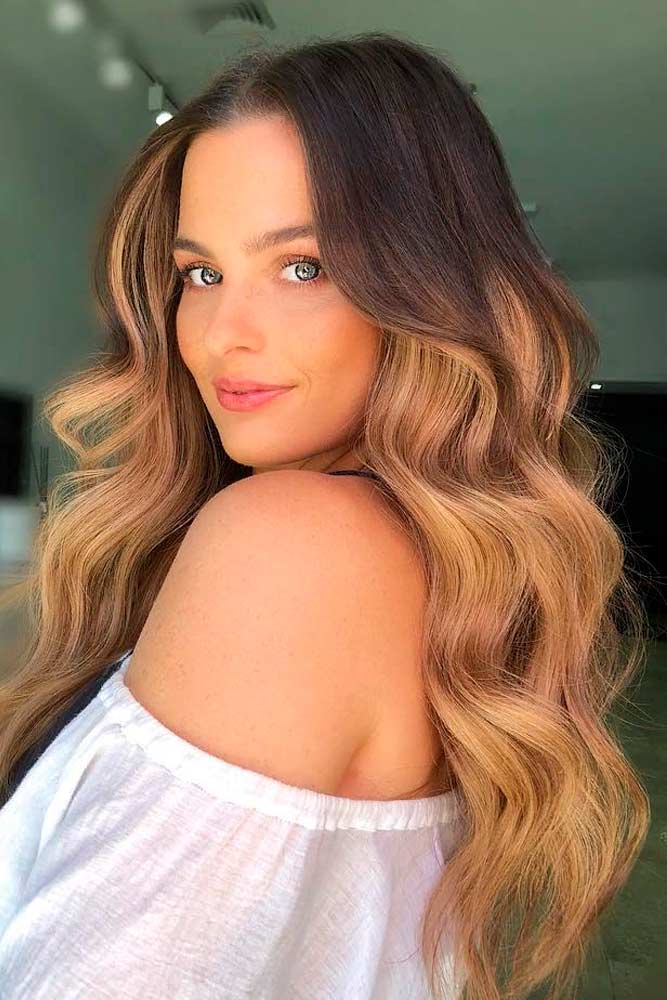 Sandy Ombre For Long Wavy Hair #wavyhair #longhairstyles