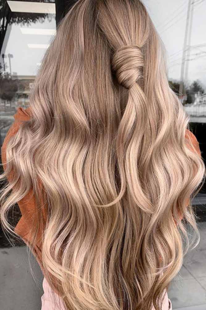 dirty blonde hair with brown highlights