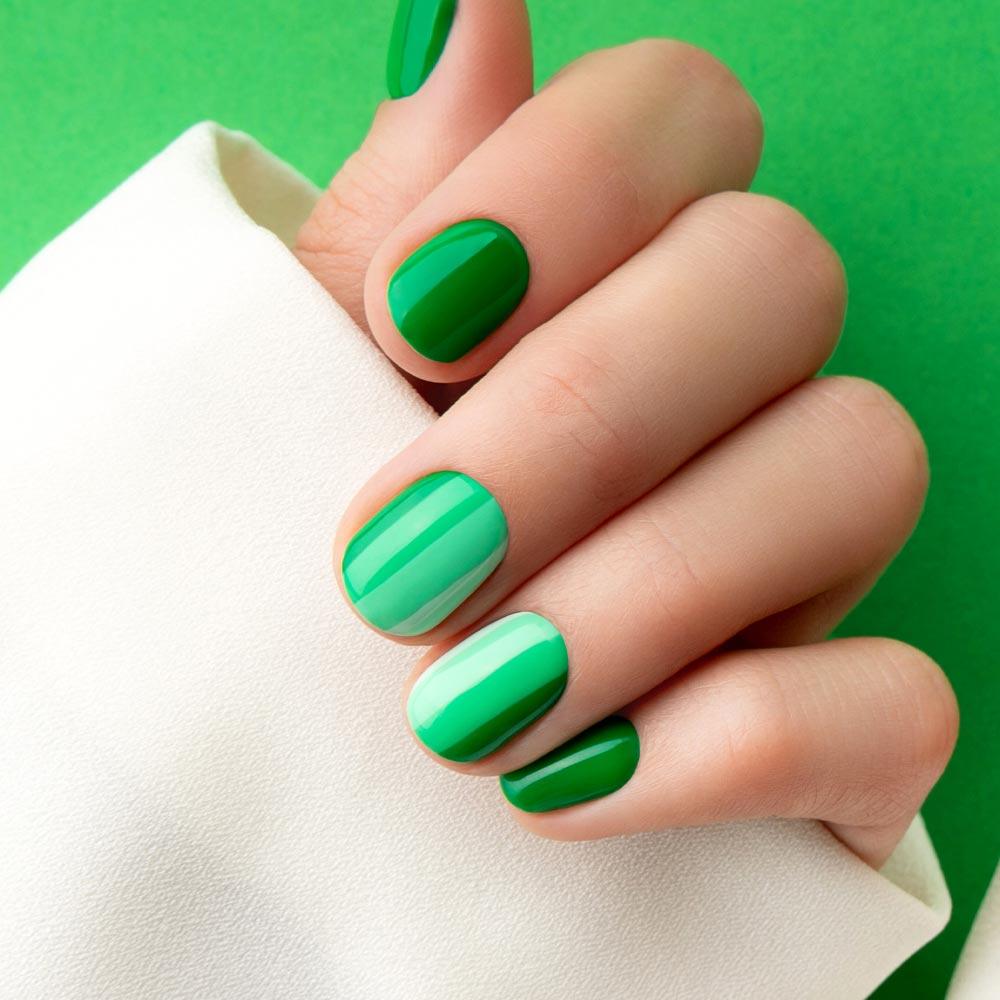 Green Shades Nails