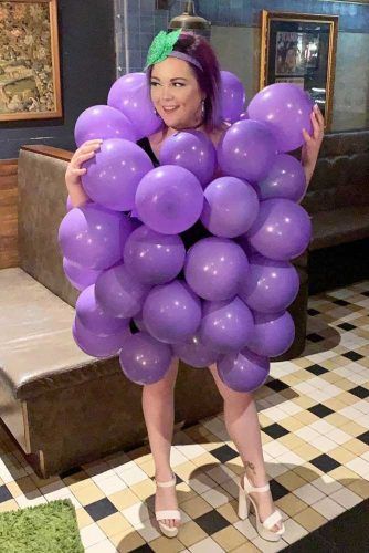 Grape Baloons Halloween Costume #grapecostume
