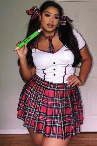 School Girl Halloween Costume #schoolgirl #plussize