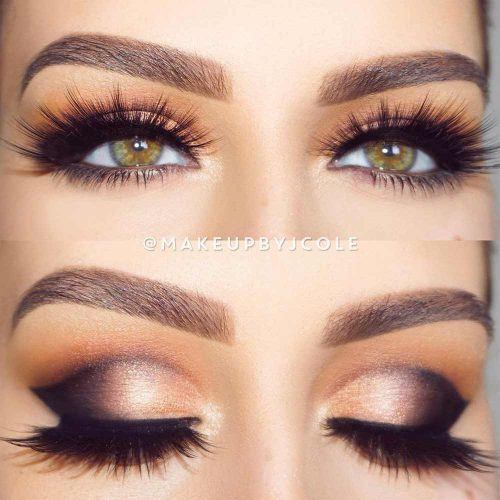 Gold And Black Shimmer Cut Crease #smokeycutcrease