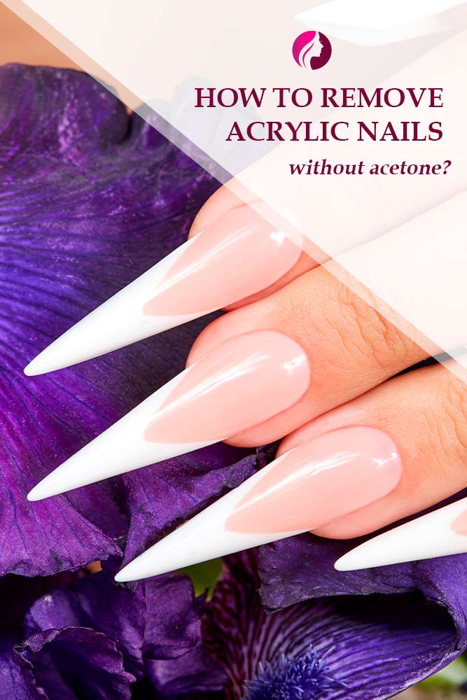 Removal Of Acrylic Nails Using Acetone Free Nail Polish #acetonefreeremove #fakenailsremove