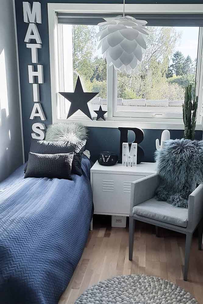 Grey And Blue Colors For Boys Bedroom #blue #grey