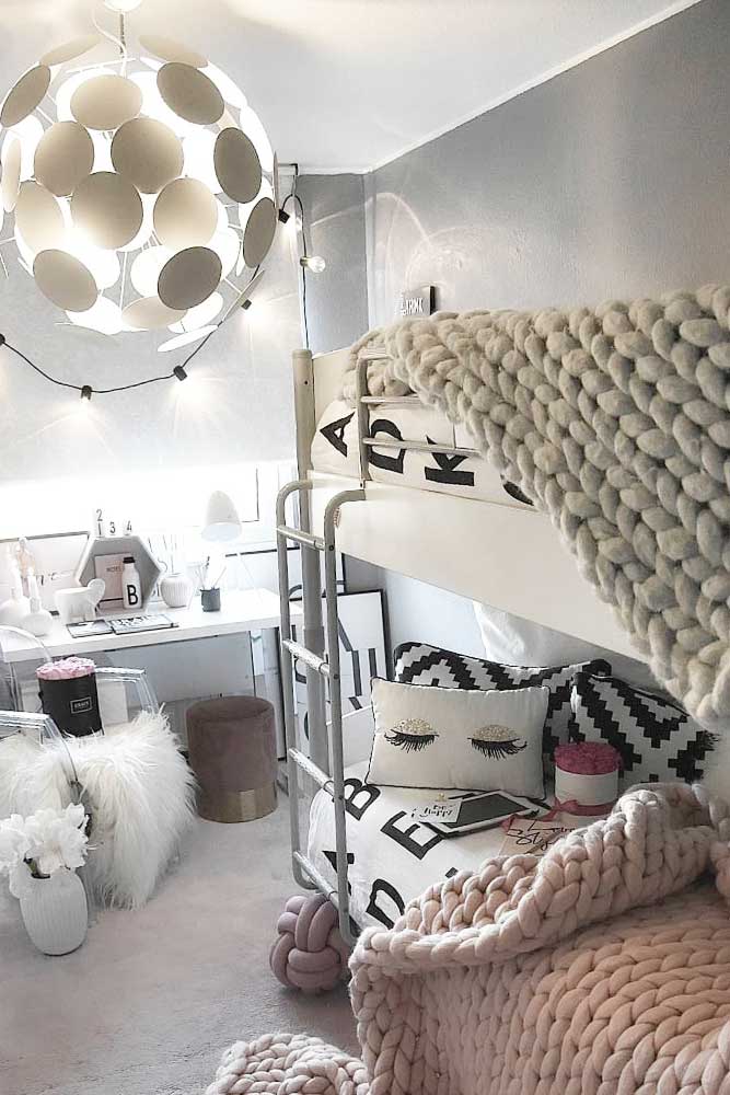 Cozy Teen Bedroom Idea With Bunk Bed #cozybedroom