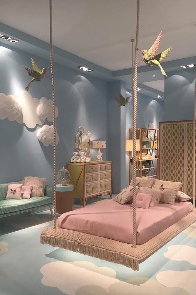 Fantasy Teen Bedroom Idea #lights #roomforgirl