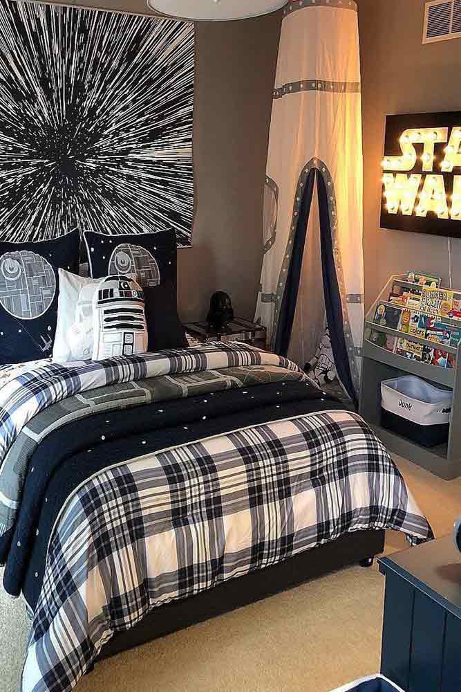 Star Wars Teen Bedroom Design For Boy #starwars