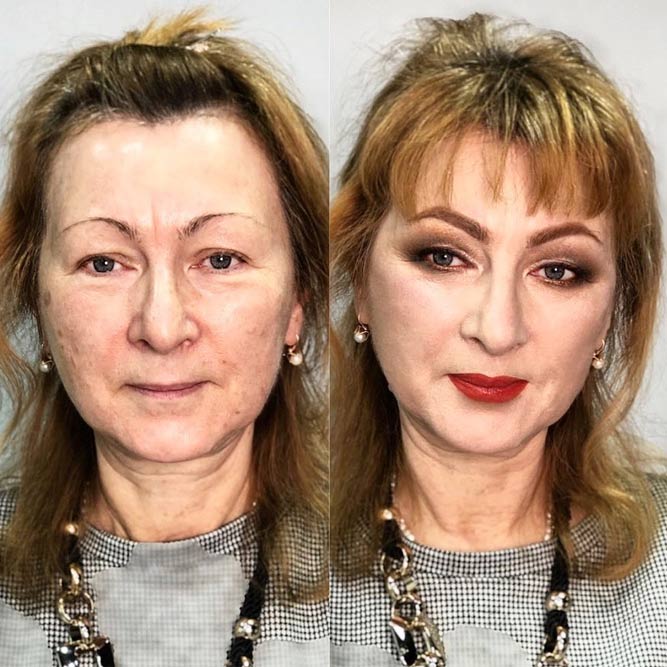 Lovely Makeup Transformations For Older Women