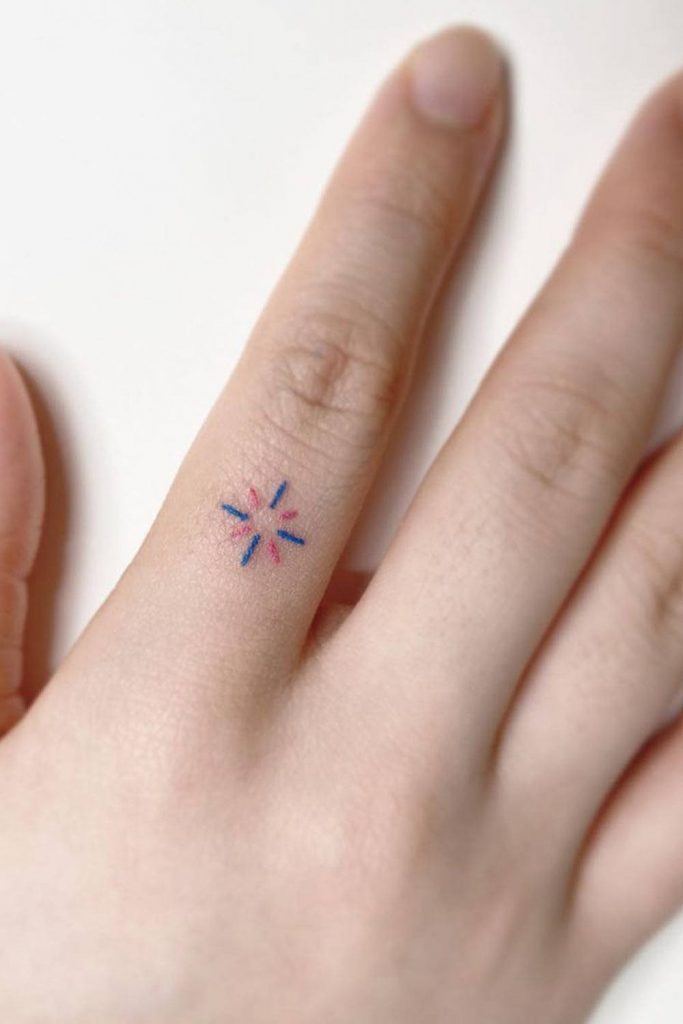Tiny Finger Tattoo Design