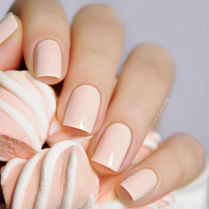 Super Easy Nude Nail Designs