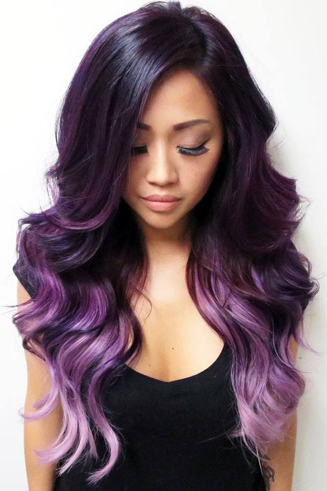 Short gray hair with purple highlights | Hair Colors Ideas For Short Hair |  Bob cut, Brown hair, Hair coloring
