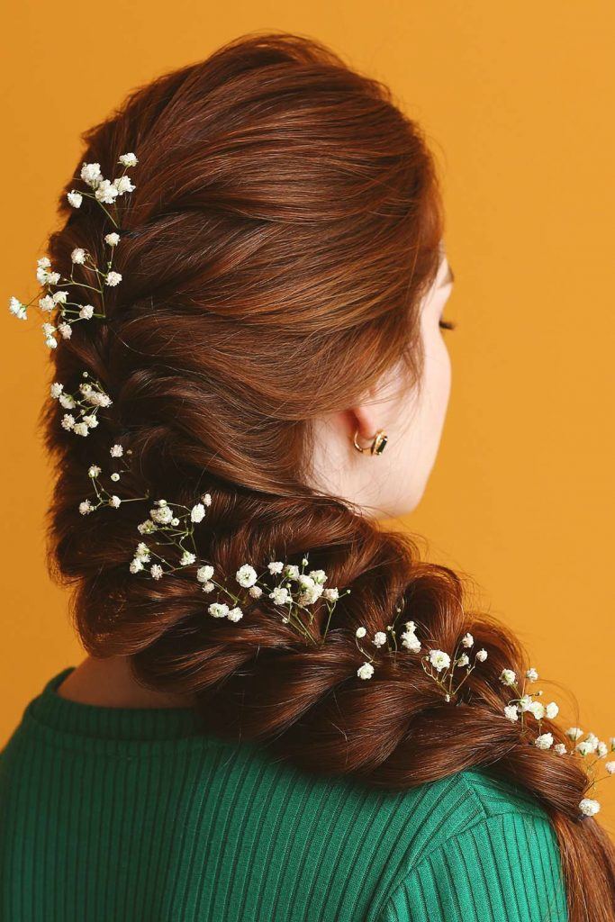 Braid with Hair Accessories Hairstyle for Prom