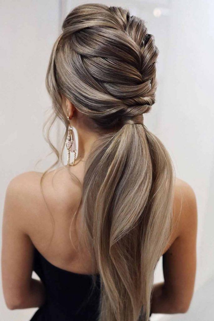 Braided Ponytail For Prom Night #lowponytails #formalhairstyles