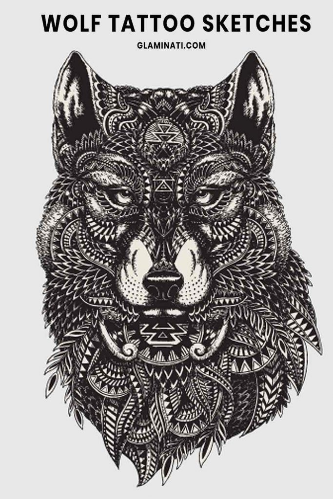 girl with wolf head tattoo meaning