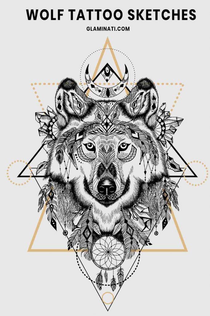 45 Wonderful Wolf Tattoo Designs for Men and Women  2022 Ideas