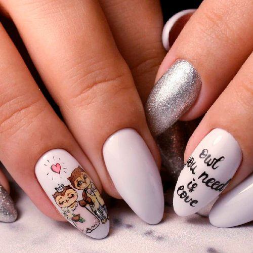 Almond Wedding Nails: 20 Ideas Suitable For Most Brides + FAQs