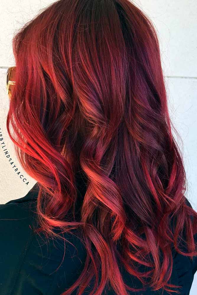 Chic Crimson Curls
