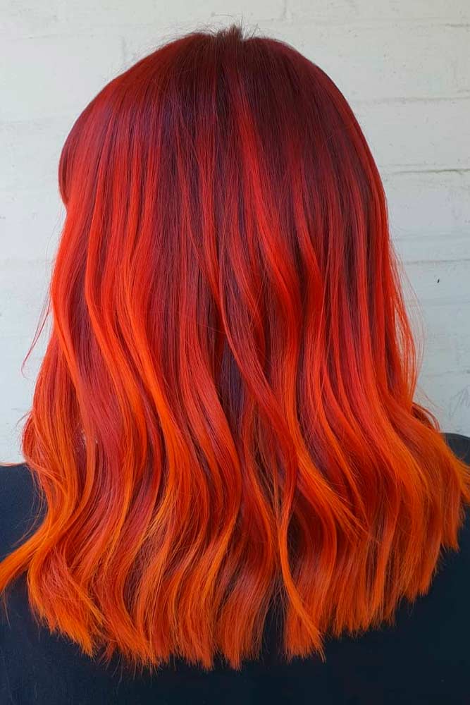 Orange Ombre Hair #orangehair