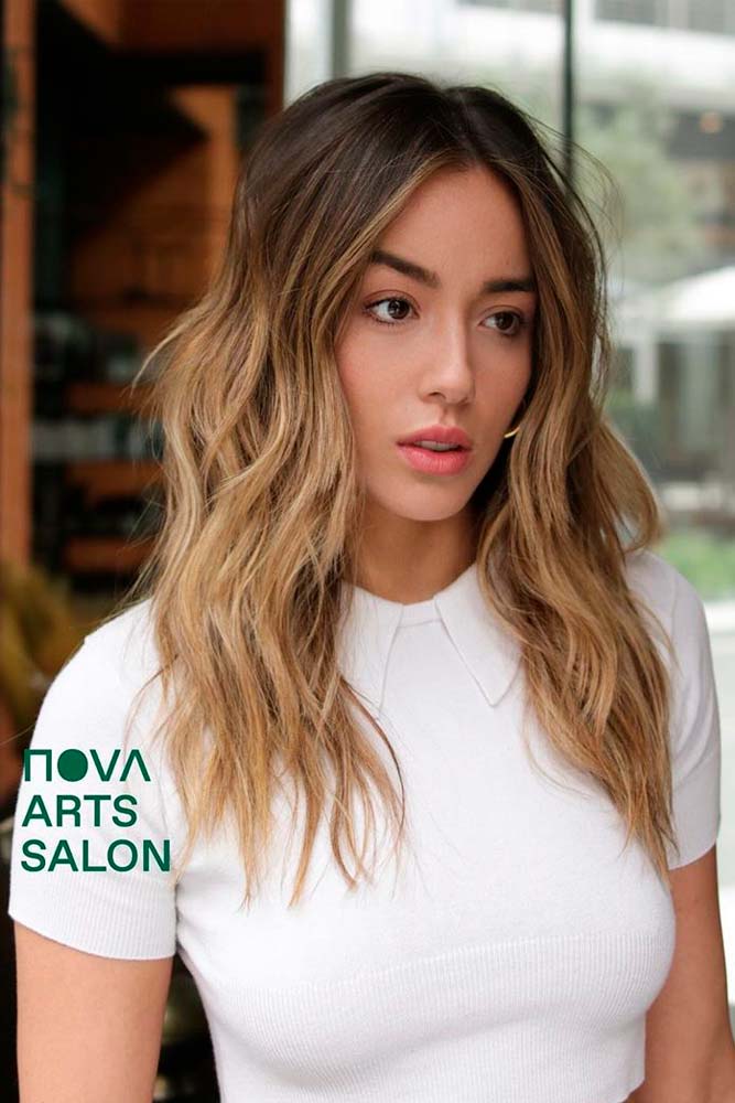 Layered Broen Ombre Hair #layeredhair #ombrehair